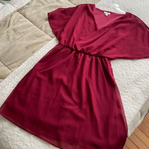 Charming Charlie Maroon Cocktail Dress Size Small - Picture 2 of 10